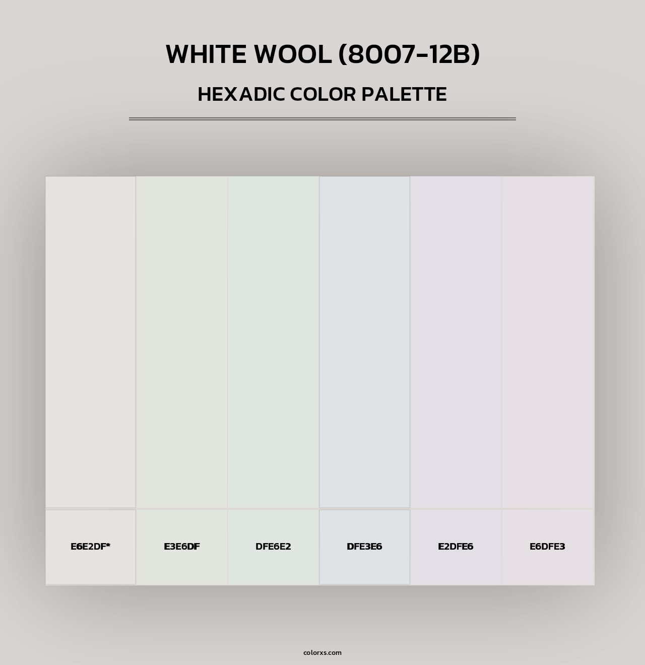 White Wool (8007-12B) - Hexadic Color Palette
