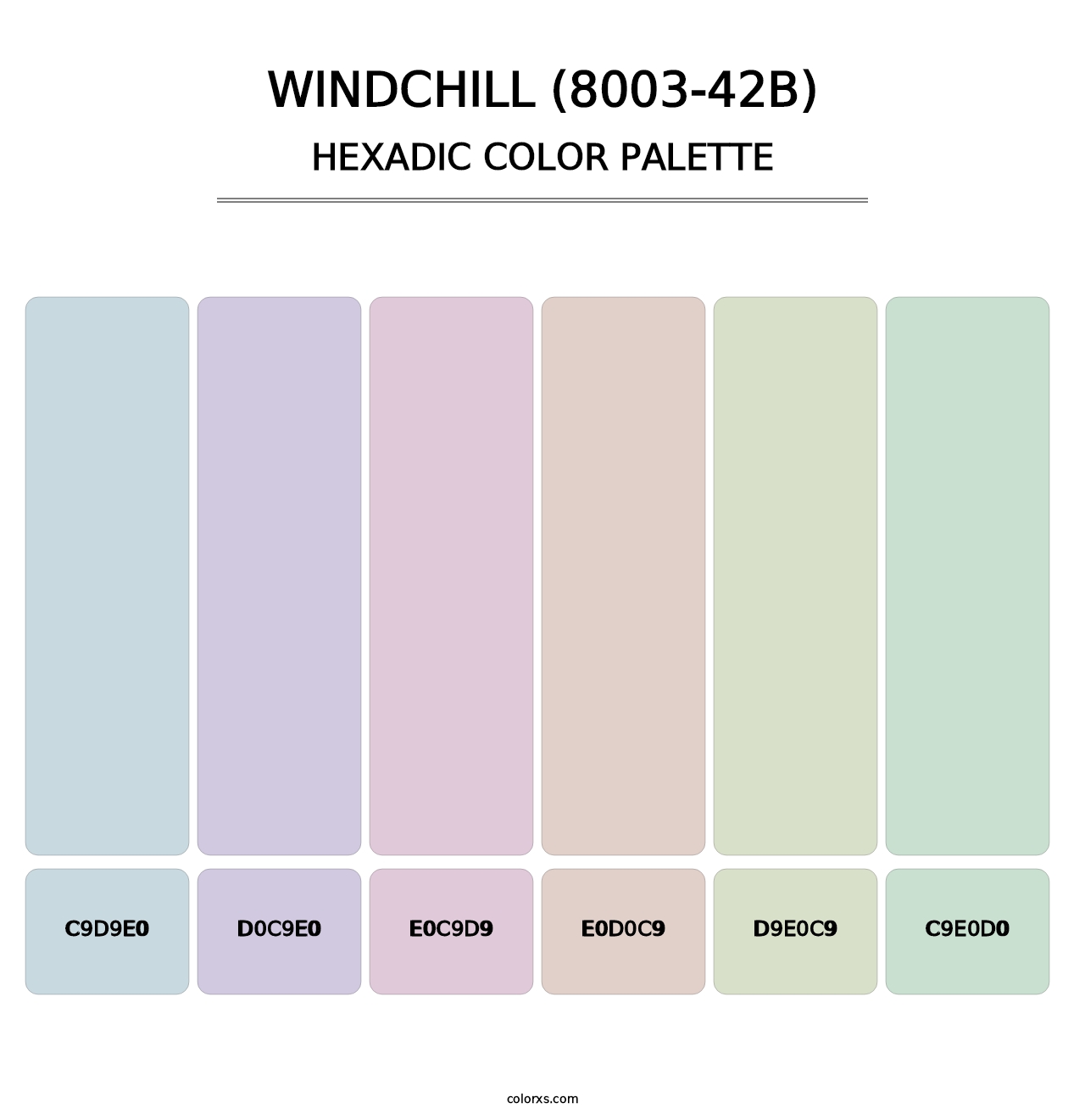 Windchill (8003-42B) - Hexadic Color Palette