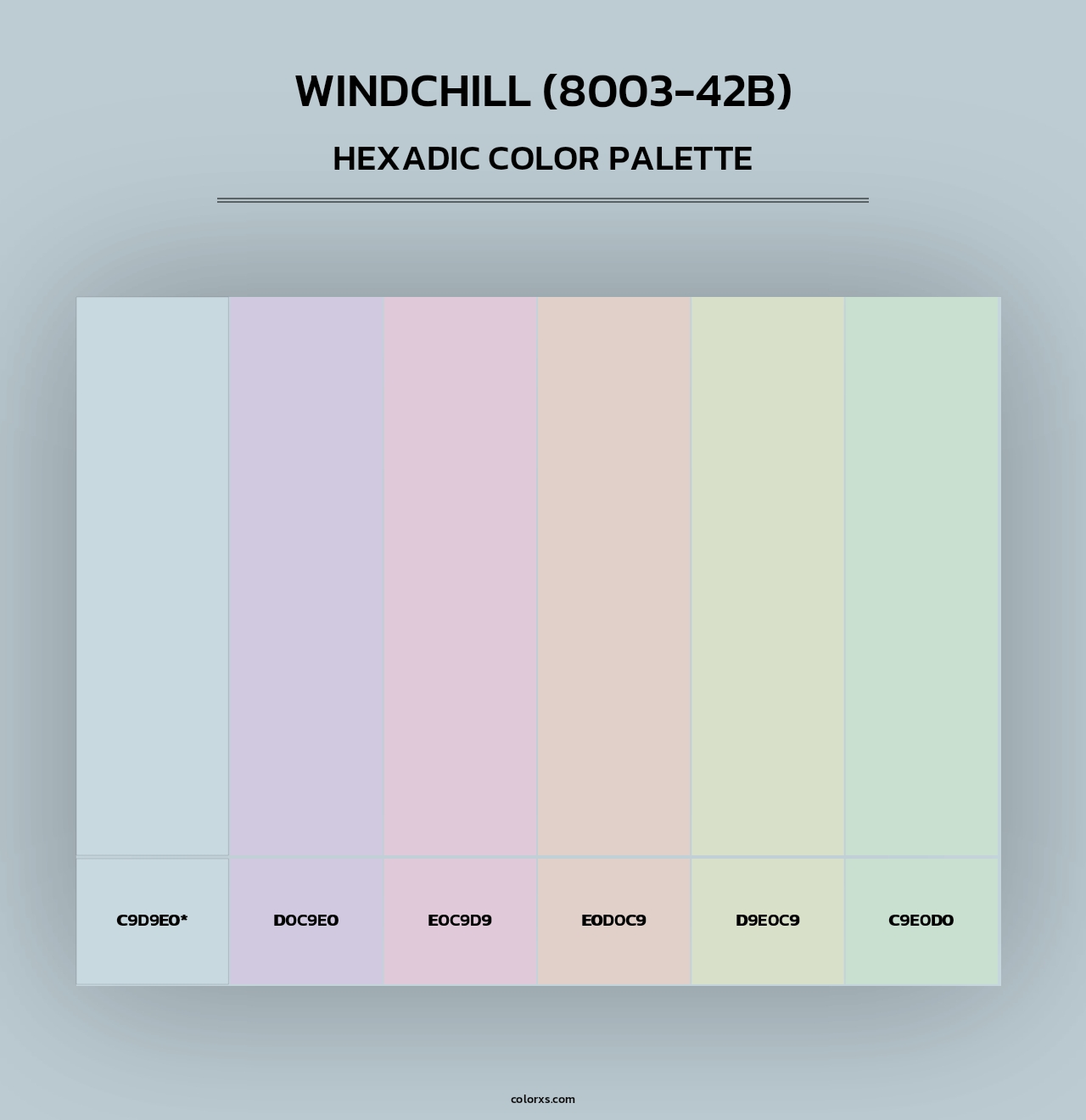 Windchill (8003-42B) - Hexadic Color Palette