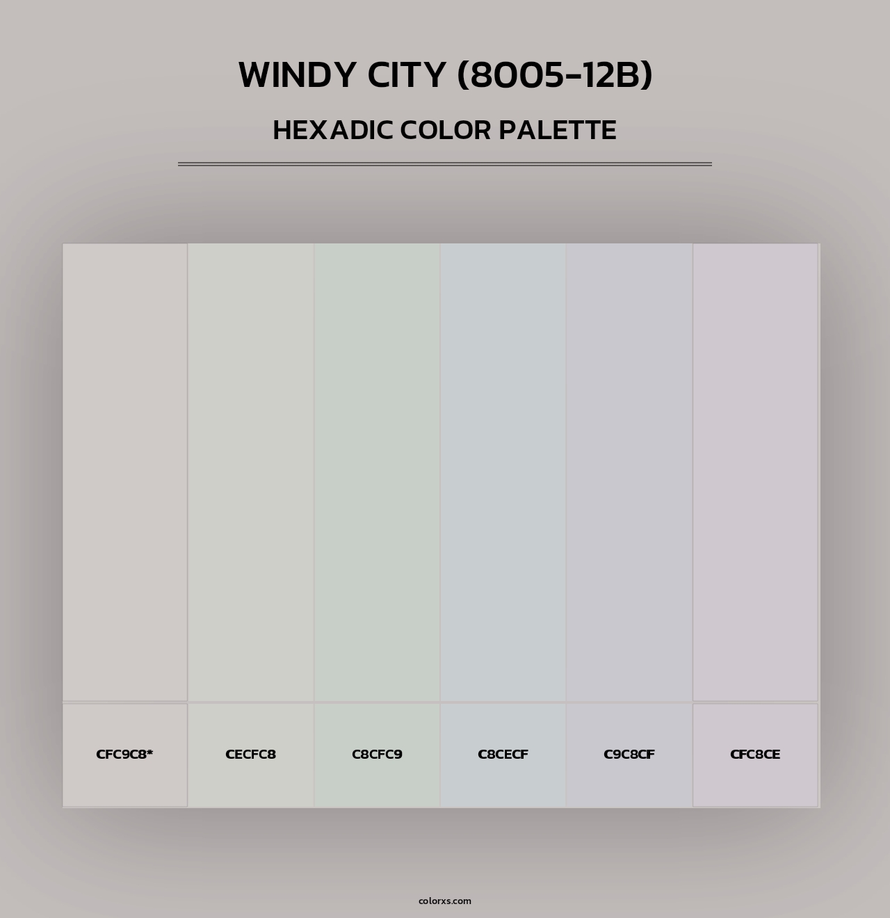 Windy City (8005-12B) - Hexadic Color Palette