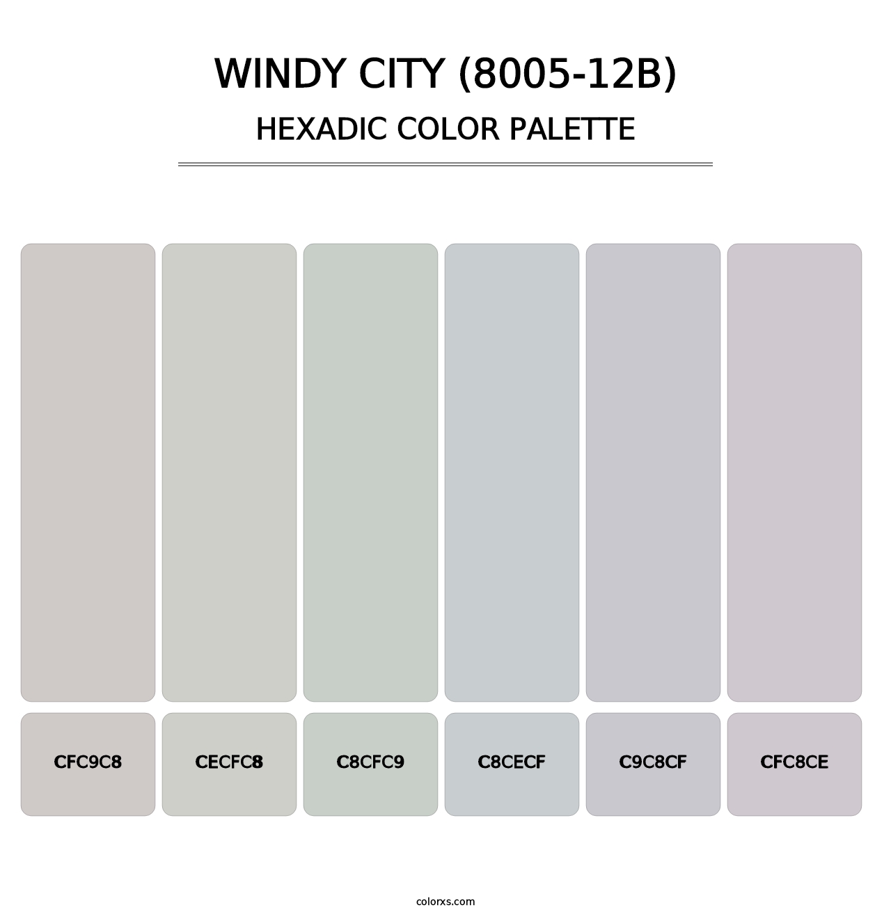 Windy City (8005-12B) - Hexadic Color Palette
