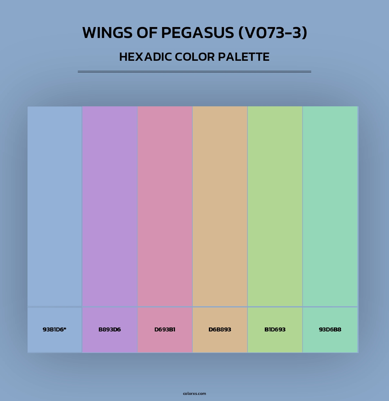 Wings of Pegasus (V073-3) - Hexadic Color Palette