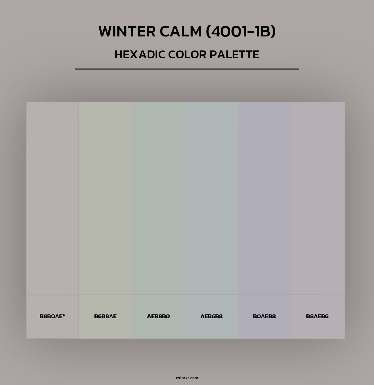 Winter Calm (4001-1B) - Hexadic Color Palette
