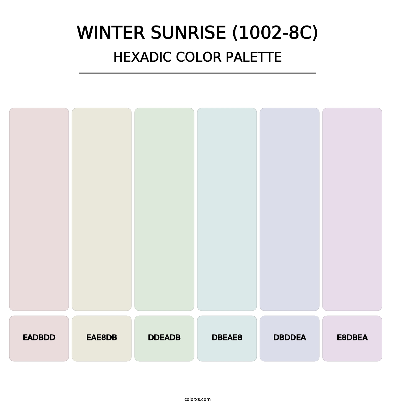 Winter Sunrise (1002-8C) - Hexadic Color Palette