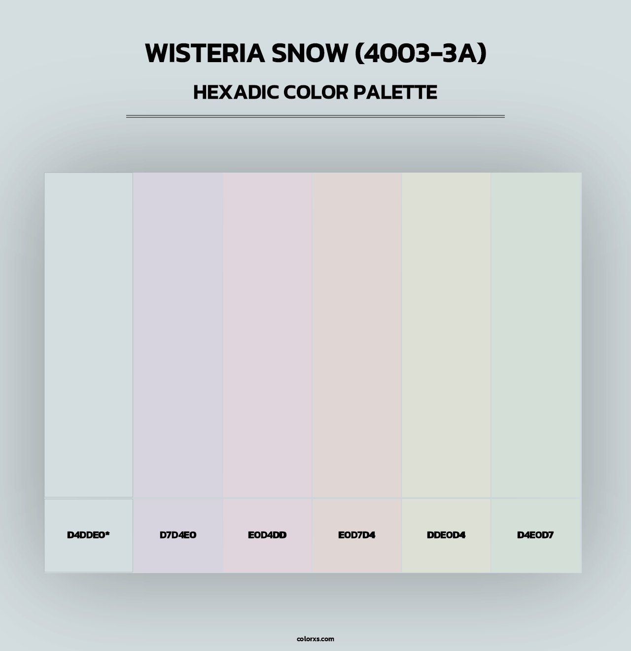 Wisteria Snow (4003-3A) - Hexadic Color Palette