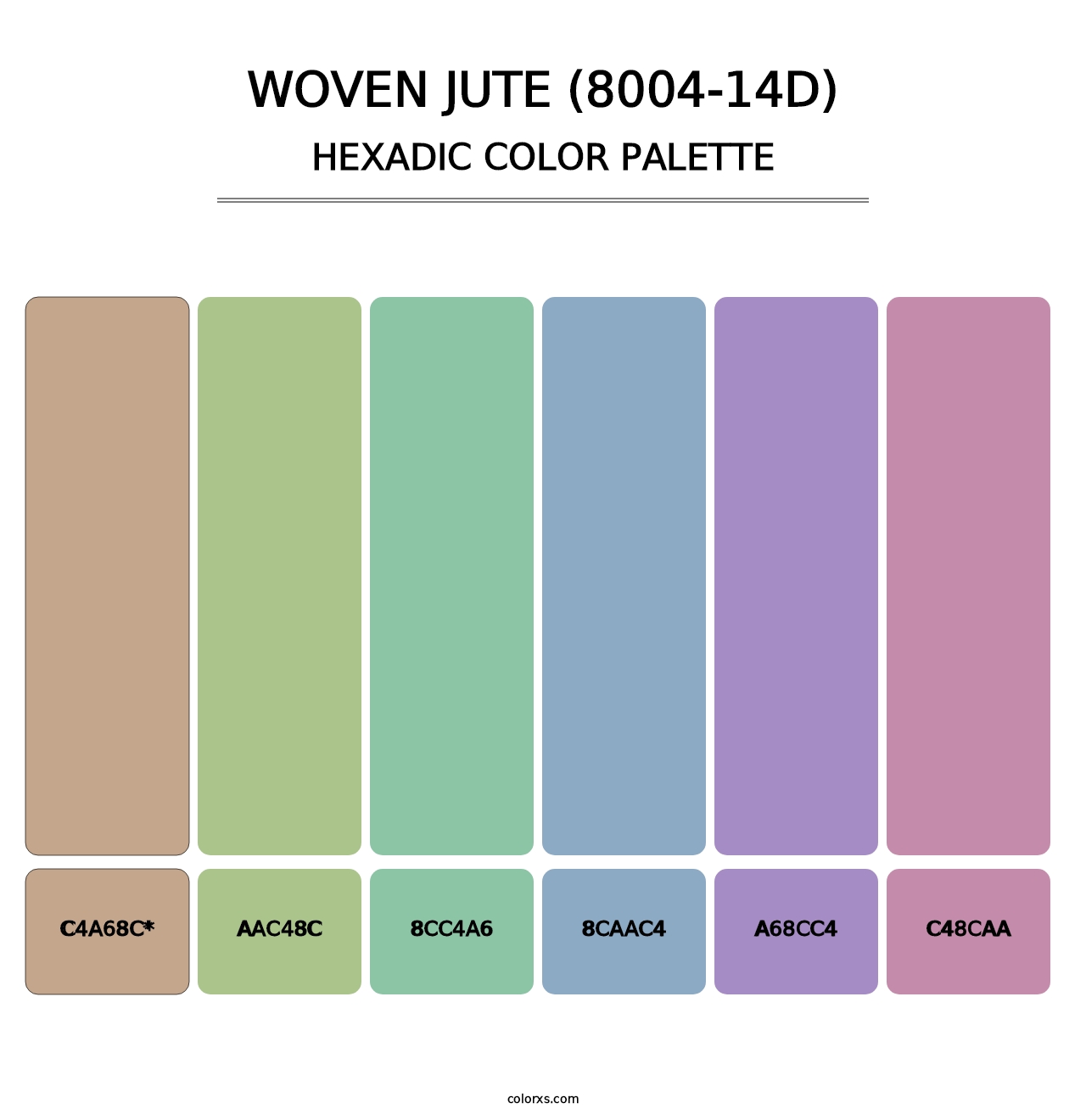 Woven Jute (8004-14D) - Hexadic Color Palette