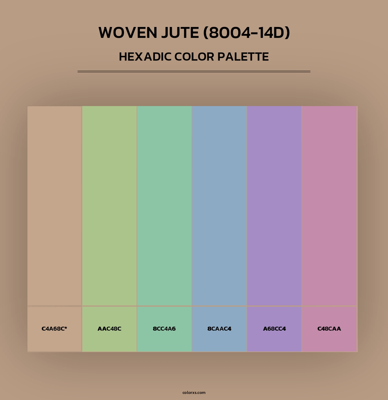 Woven Jute (8004-14D) - Hexadic Color Palette
