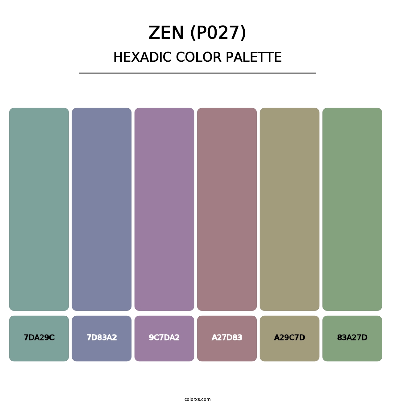 Zen (P027) - Hexadic Color Palette