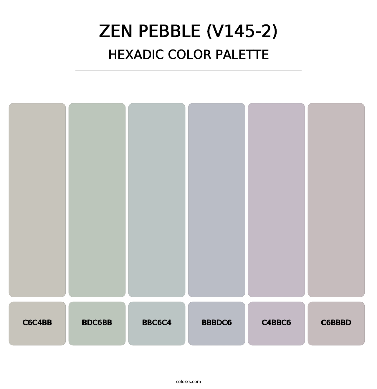 Zen Pebble (V145-2) - Hexadic Color Palette