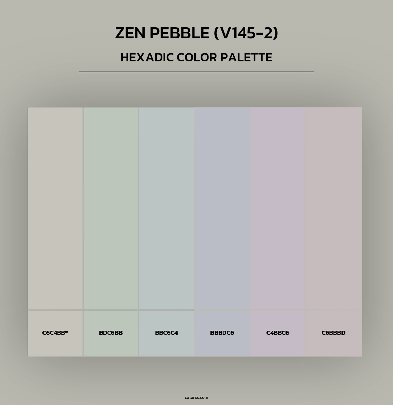Valspar Zen Pebble (V1452) Paint coordinating colors and palettes