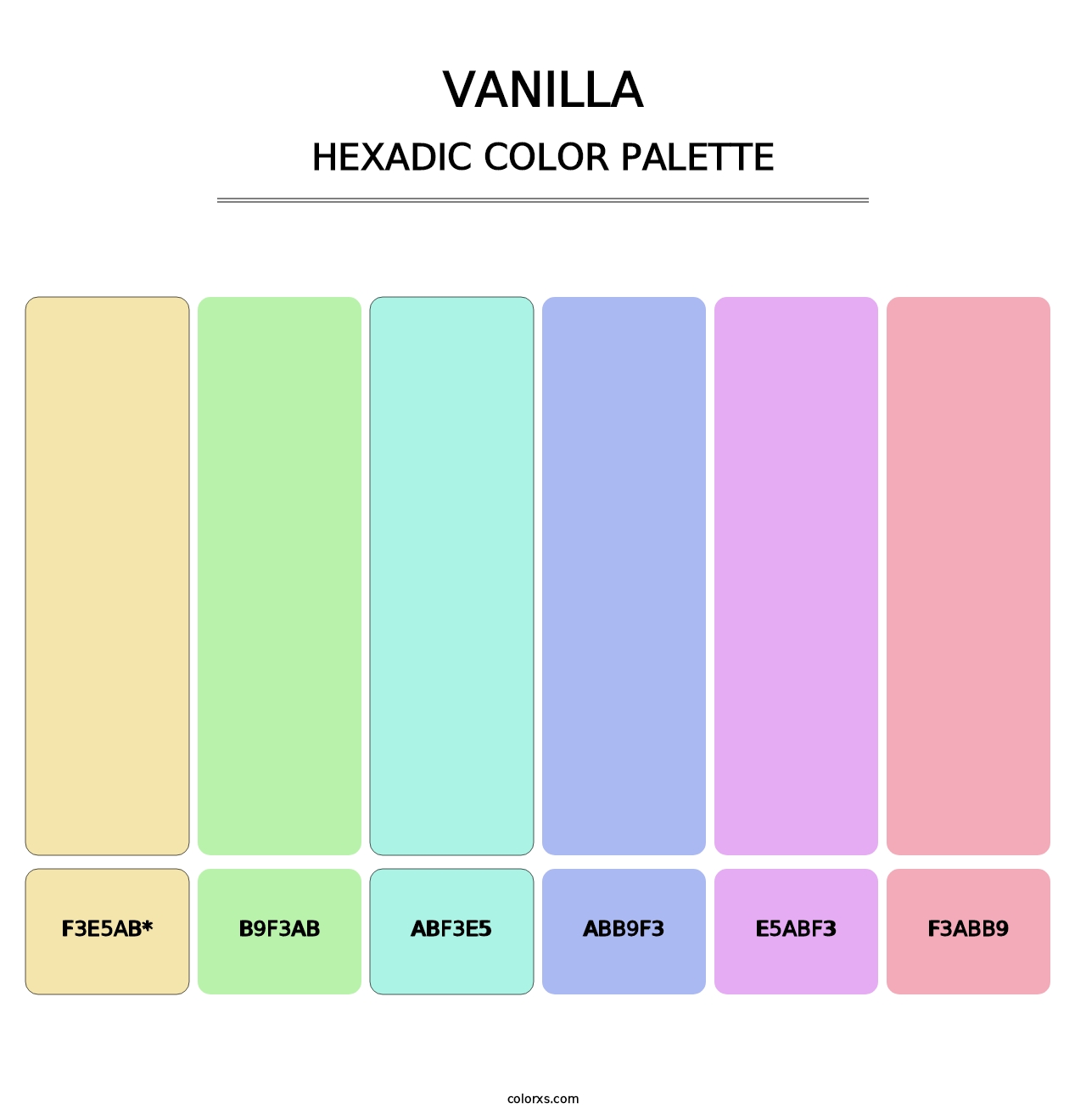 Vanilla - Hexadic Color Palette