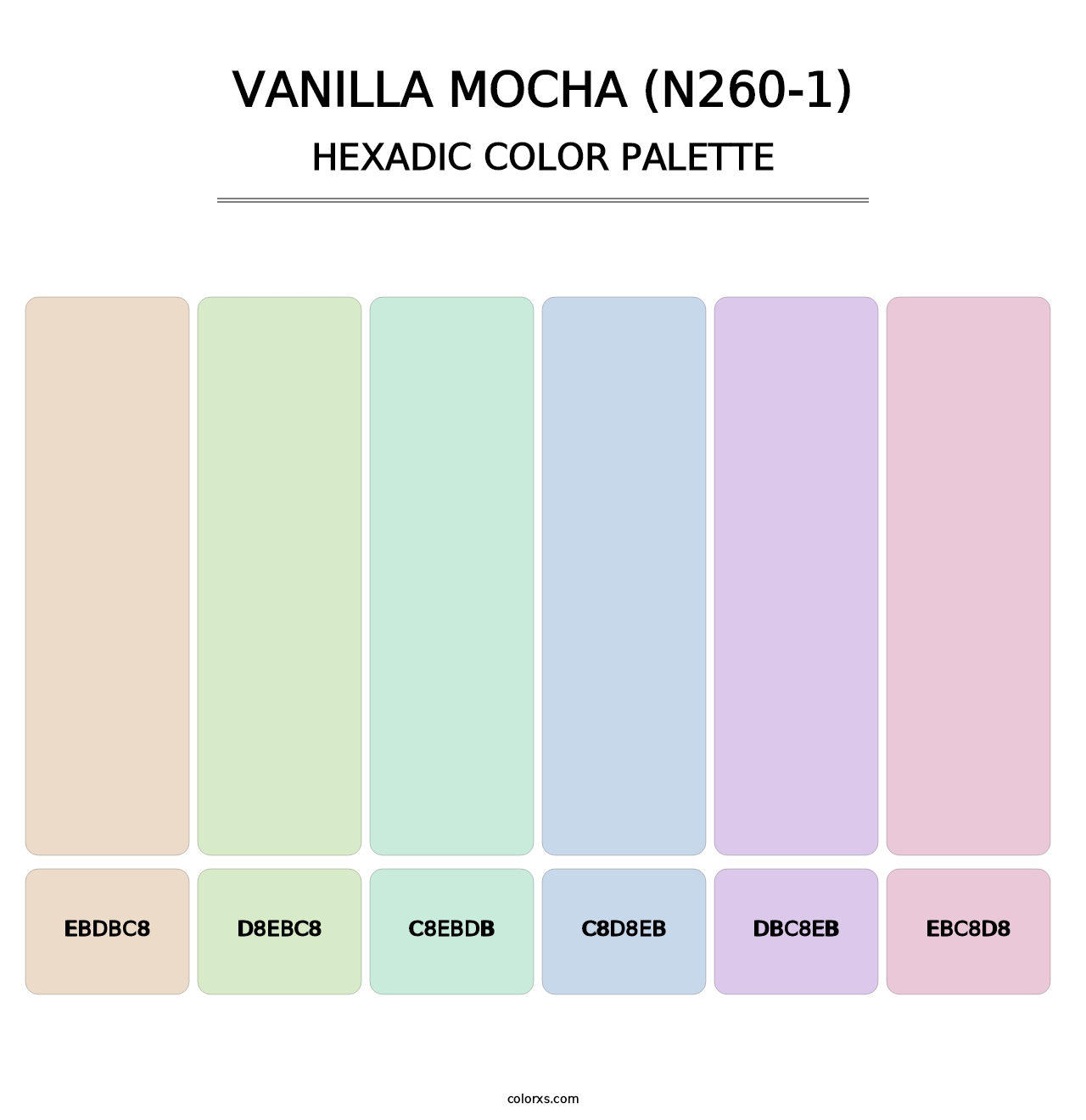 Vanilla Mocha (N260-1) - Hexadic Color Palette