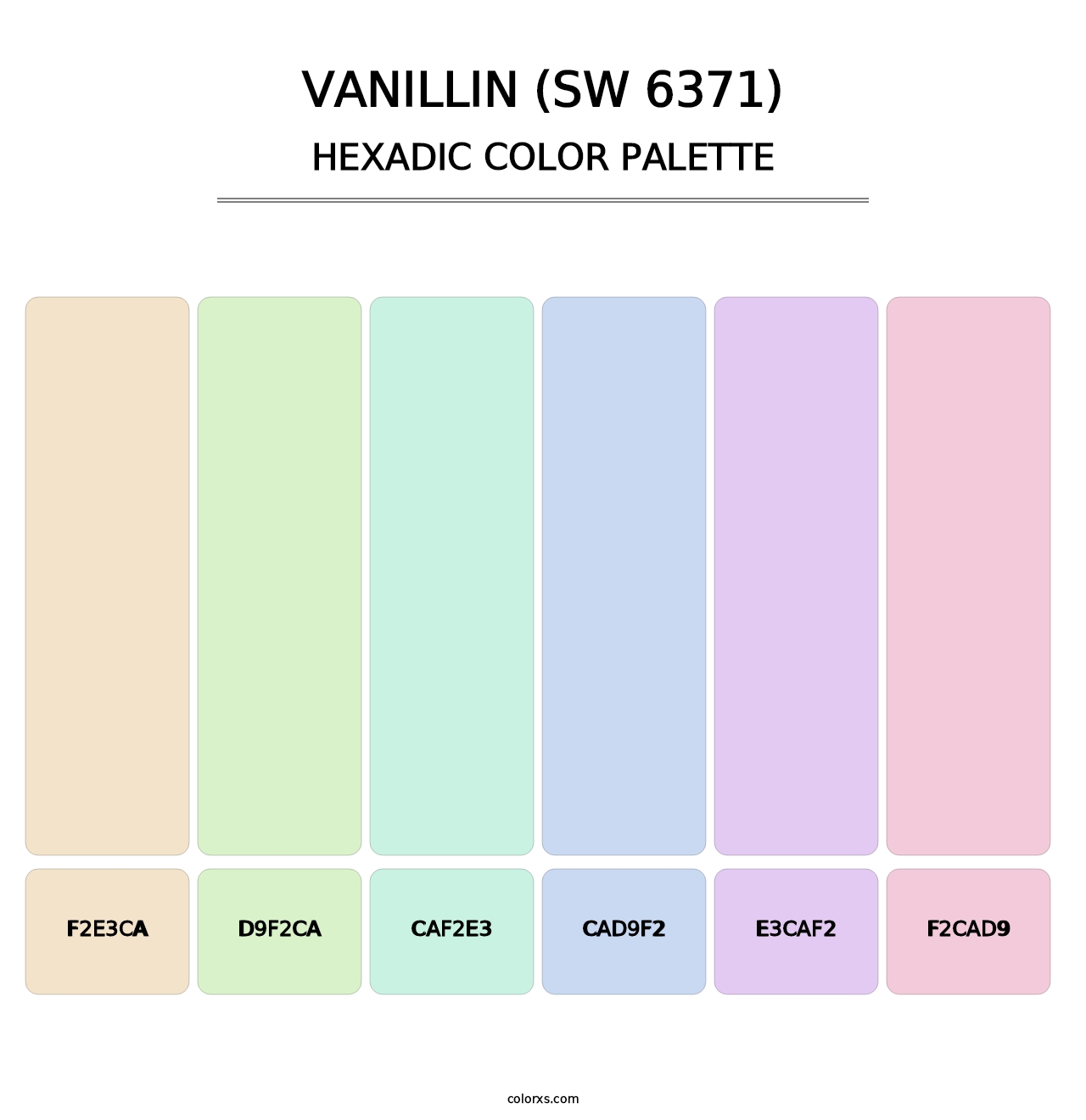 Vanillin (SW 6371) - Hexadic Color Palette