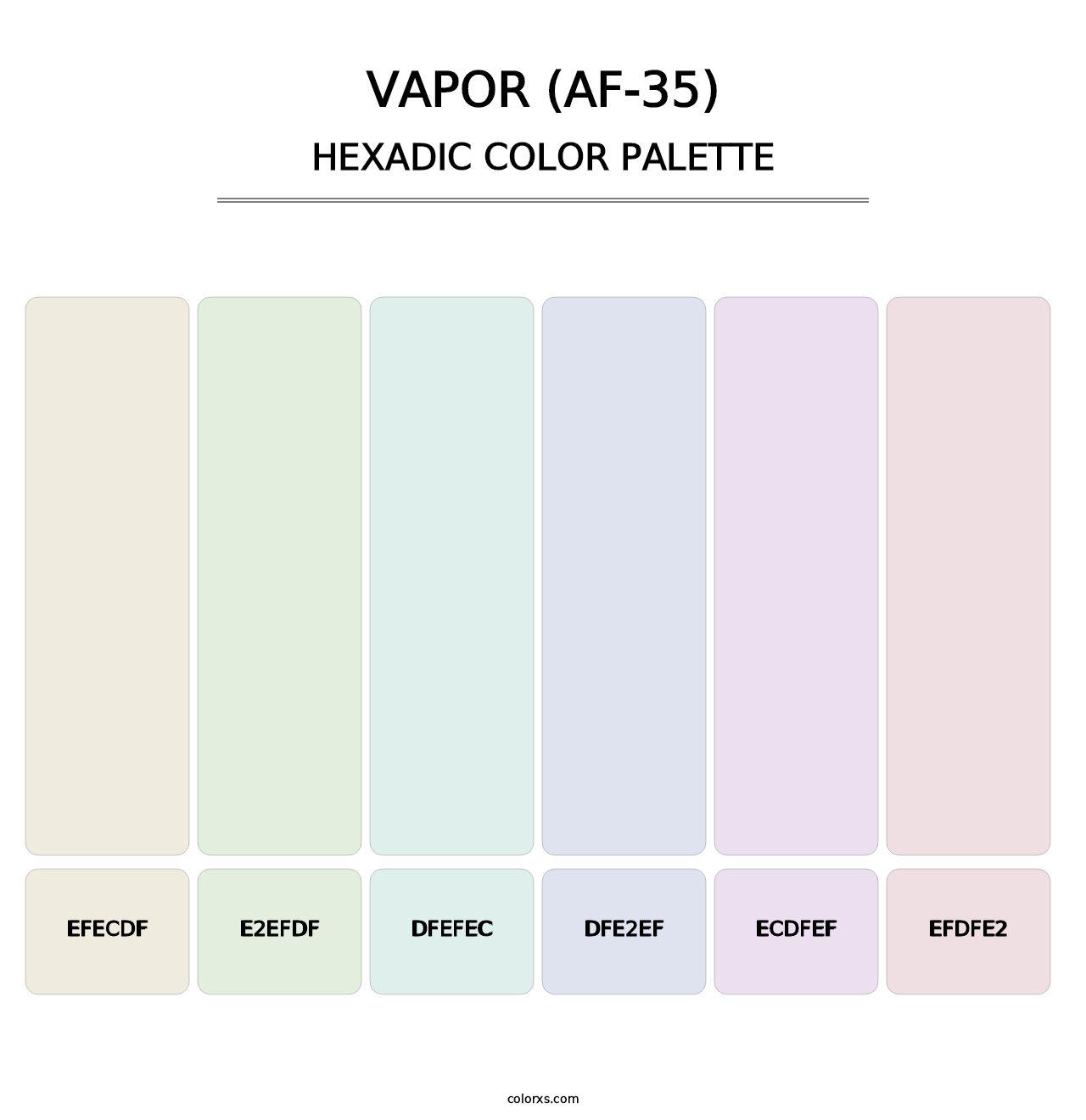 Vapor (AF-35) - Hexadic Color Palette