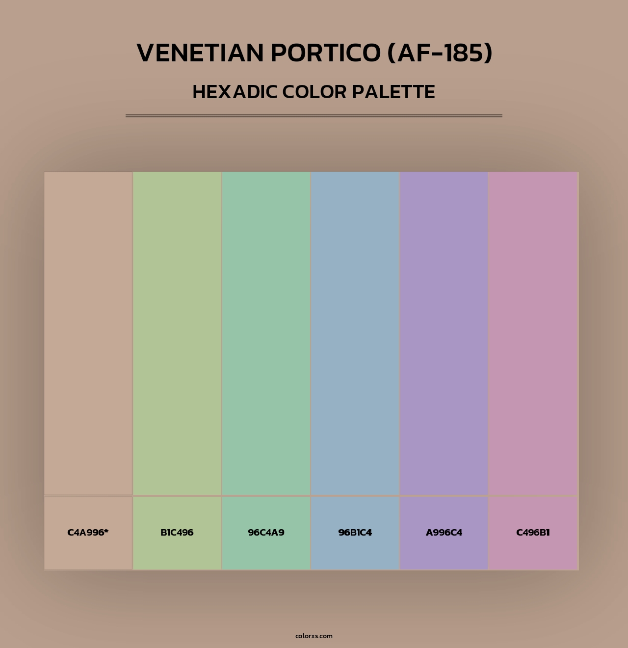 Venetian Portico (AF-185) - Hexadic Color Palette