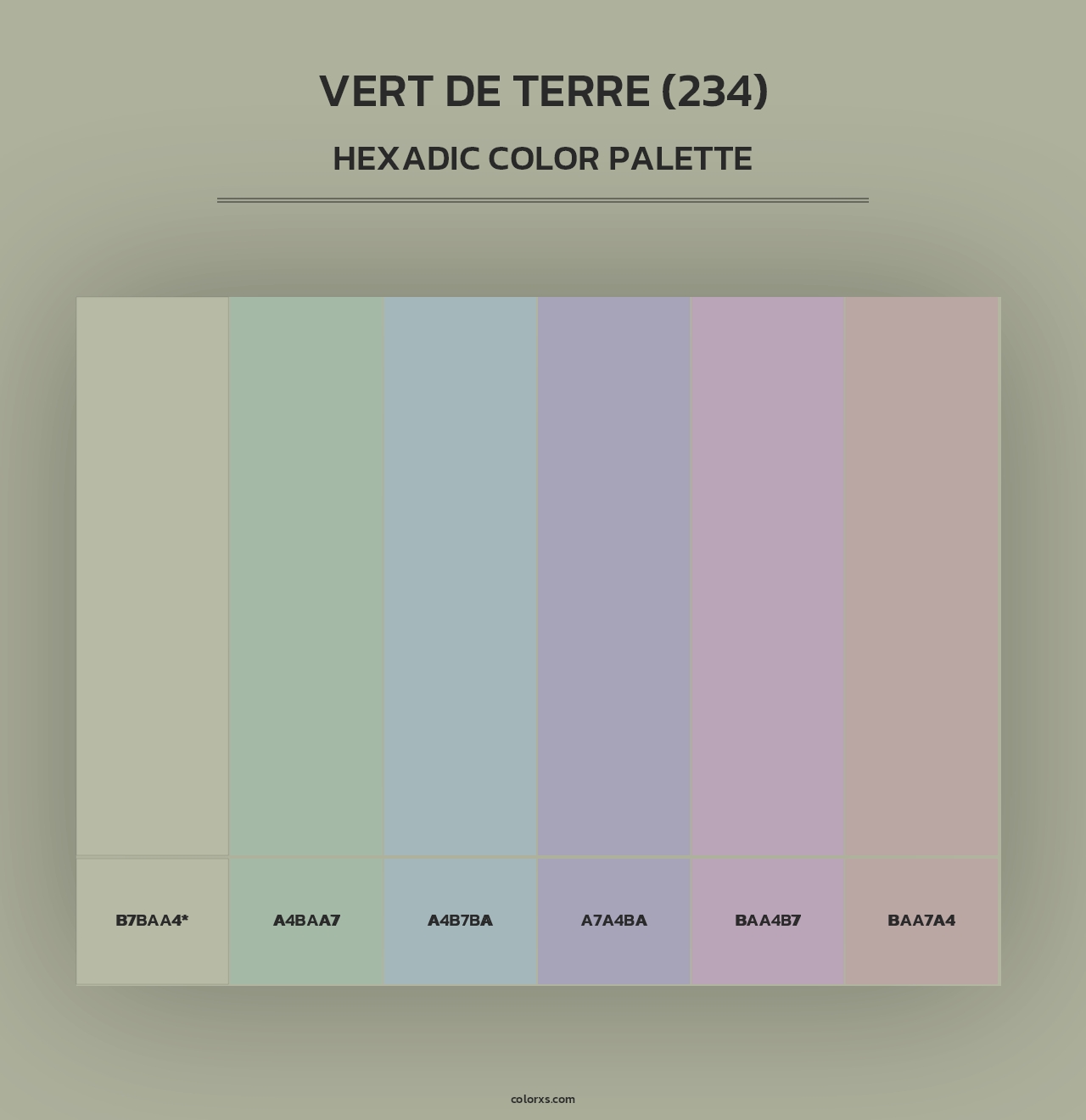 Vert de Terre (234) - Hexadic Color Palette