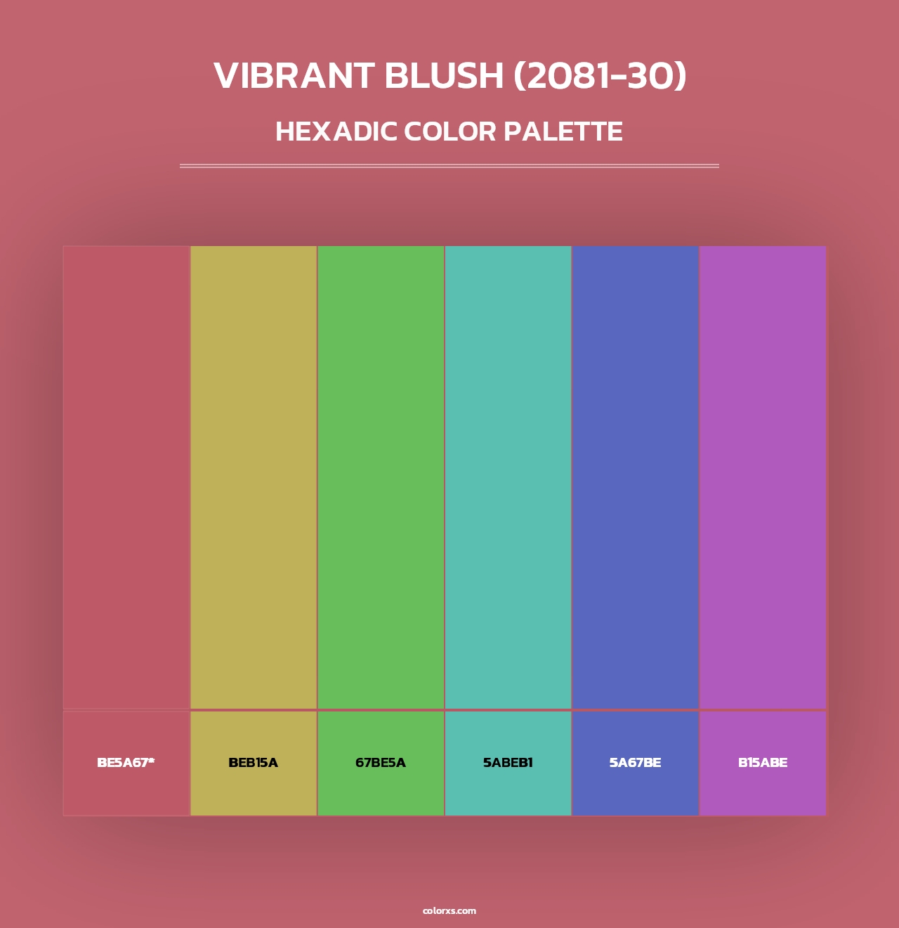 Vibrant Blush (2081-30) - Hexadic Color Palette