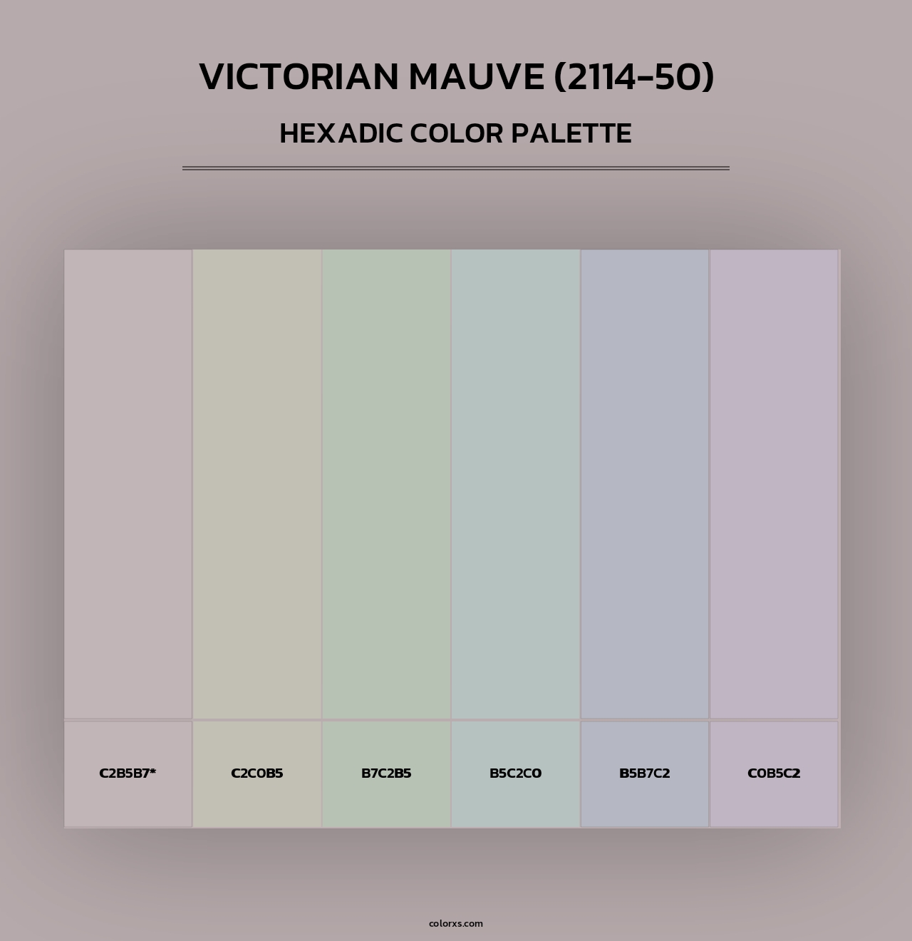 Victorian Mauve (2114-50) - Hexadic Color Palette