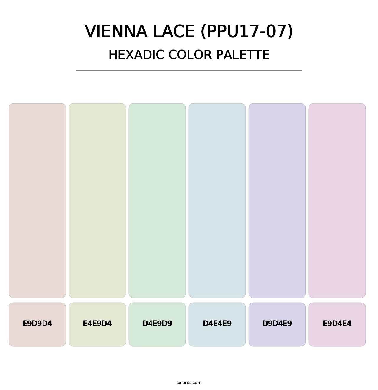 Vienna Lace (PPU17-07) - Hexadic Color Palette