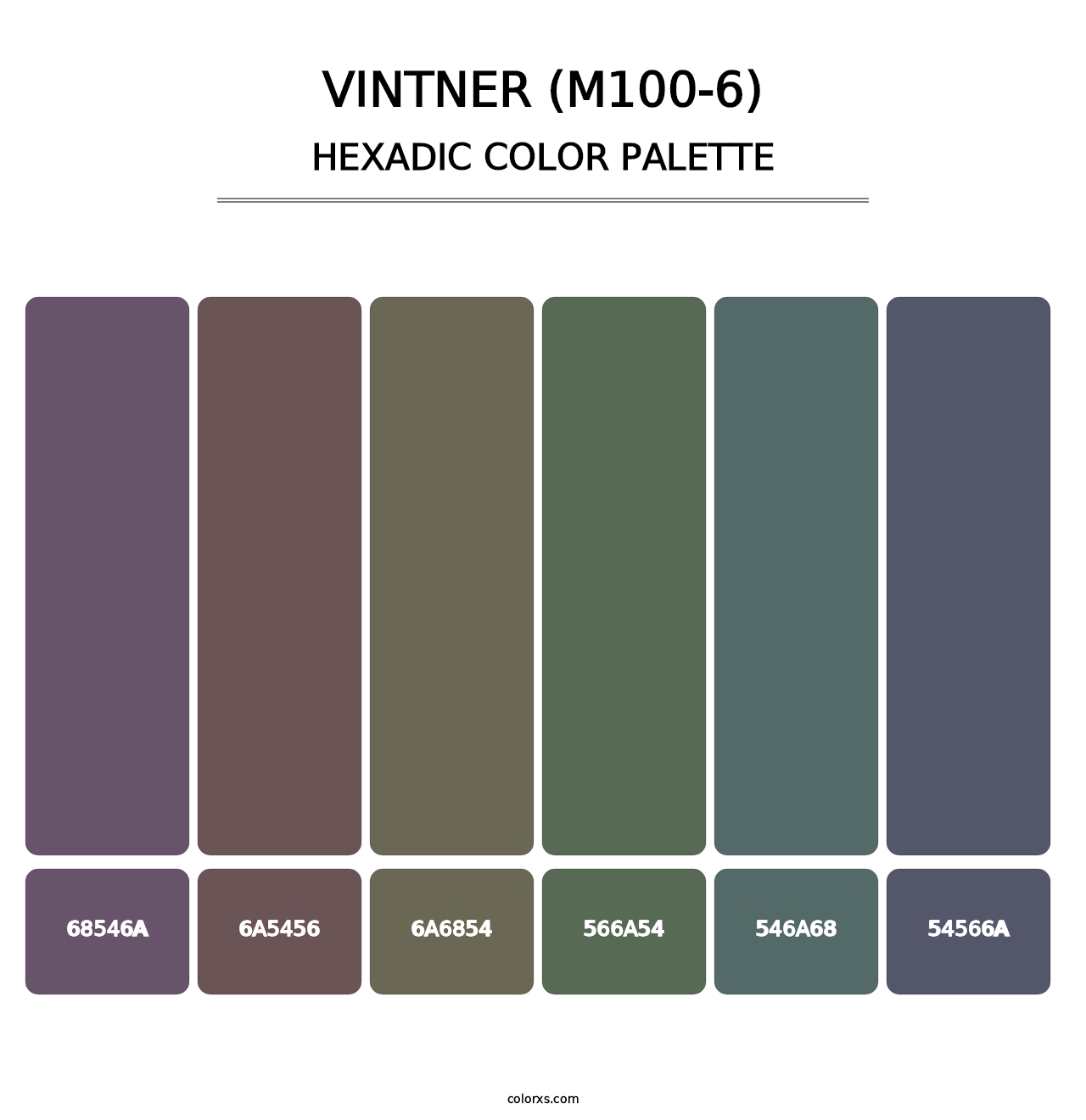 Vintner (M100-6) - Hexadic Color Palette