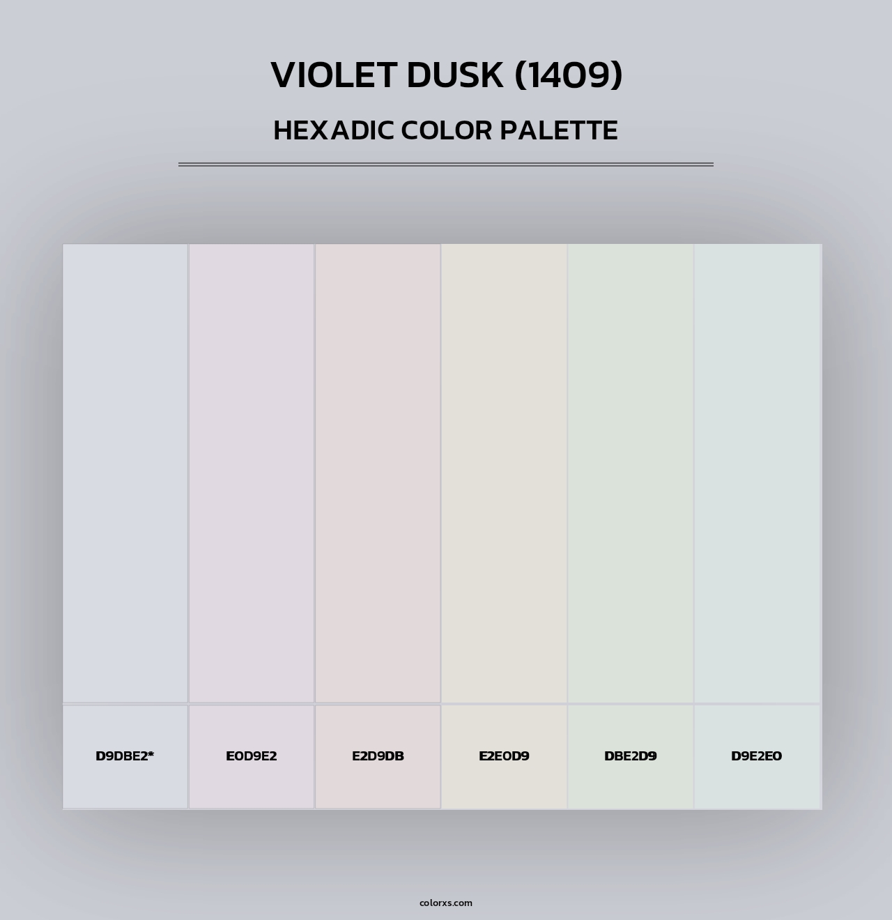 Violet Dusk (1409) - Hexadic Color Palette