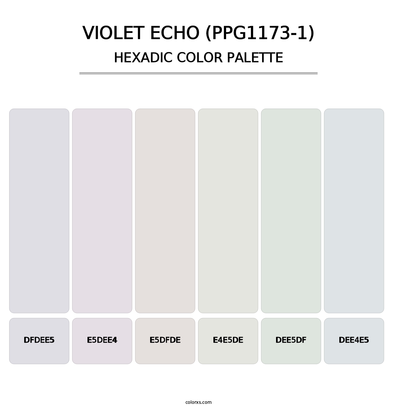 Violet Echo (PPG1173-1) - Hexadic Color Palette