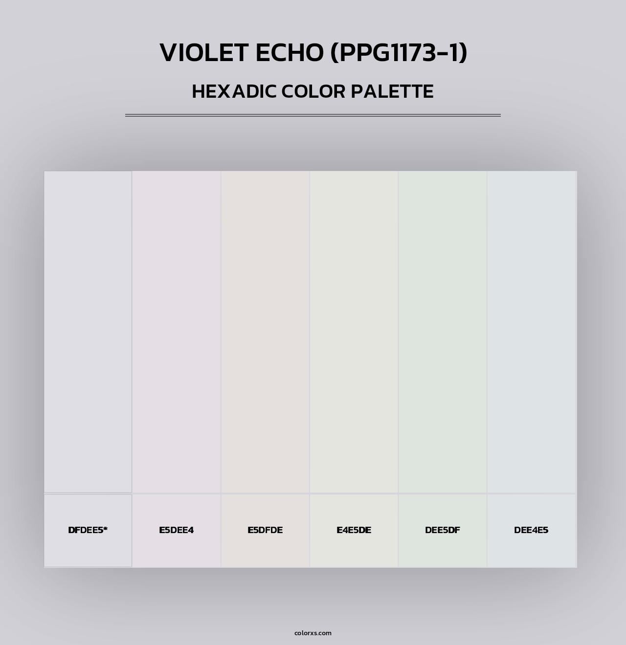 Violet Echo (PPG1173-1) - Hexadic Color Palette