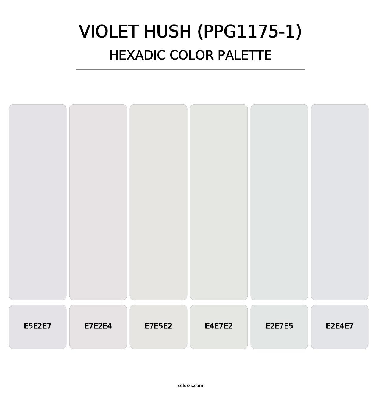 Violet Hush (PPG1175-1) - Hexadic Color Palette