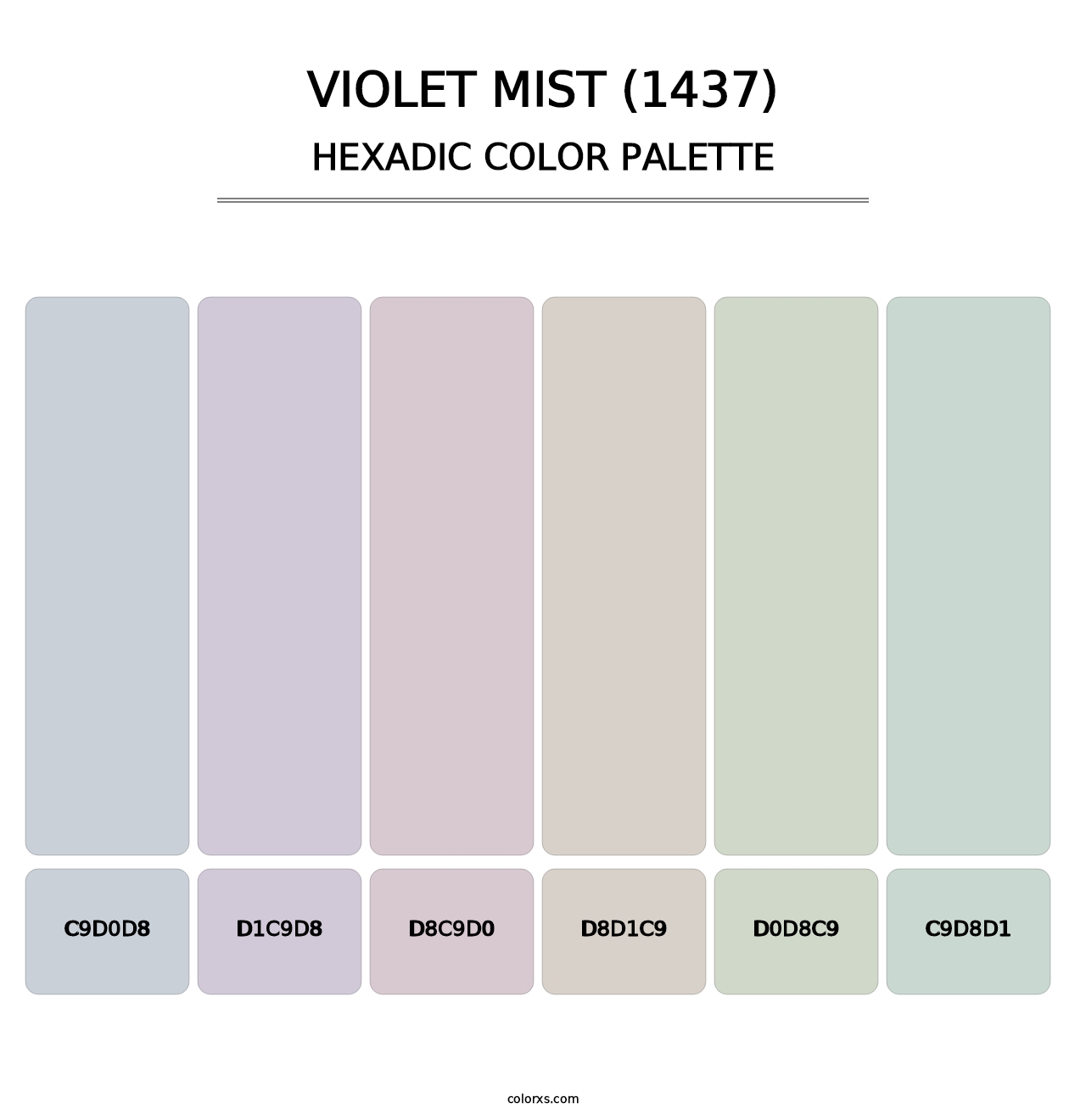 Violet Mist (1437) - Hexadic Color Palette