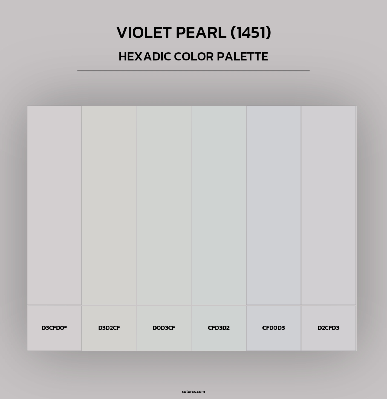 Violet Pearl (1451) - Hexadic Color Palette