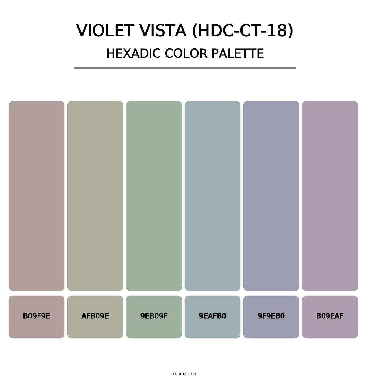 Violet Vista (HDC-CT-18) - Hexadic Color Palette