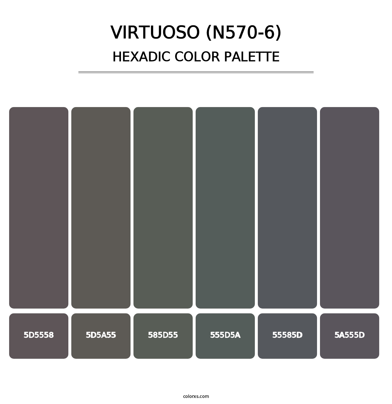 Virtuoso (N570-6) - Hexadic Color Palette