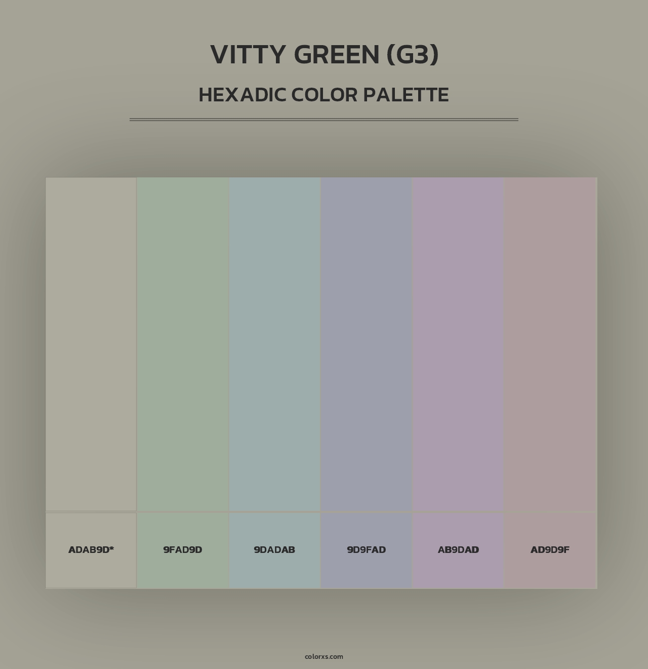 Vitty Green (G3) - Hexadic Color Palette