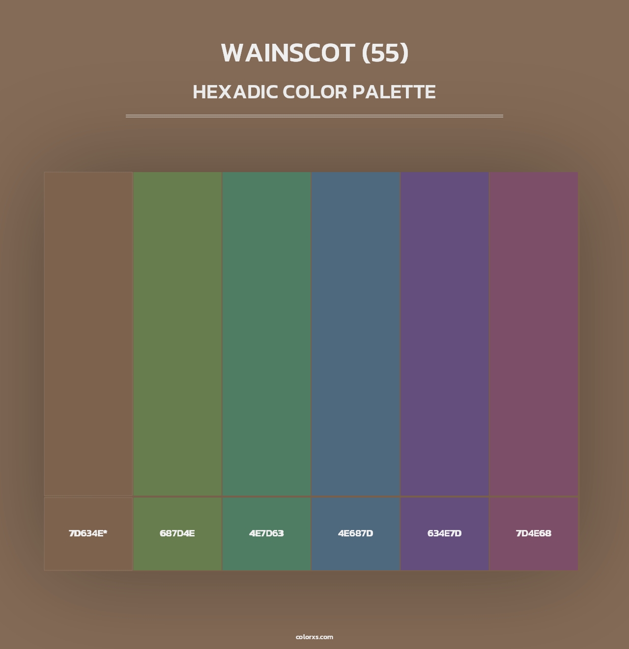 Wainscot (55) - Hexadic Color Palette
