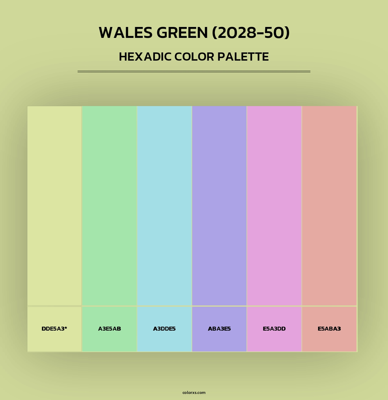 Wales Green (2028-50) - Hexadic Color Palette