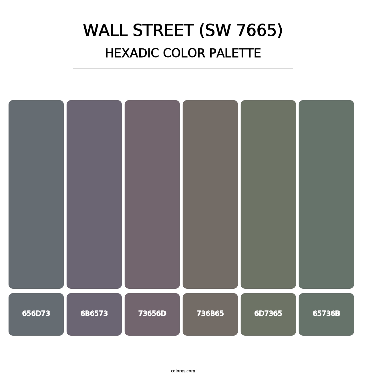 Wall Street (SW 7665) - Hexadic Color Palette