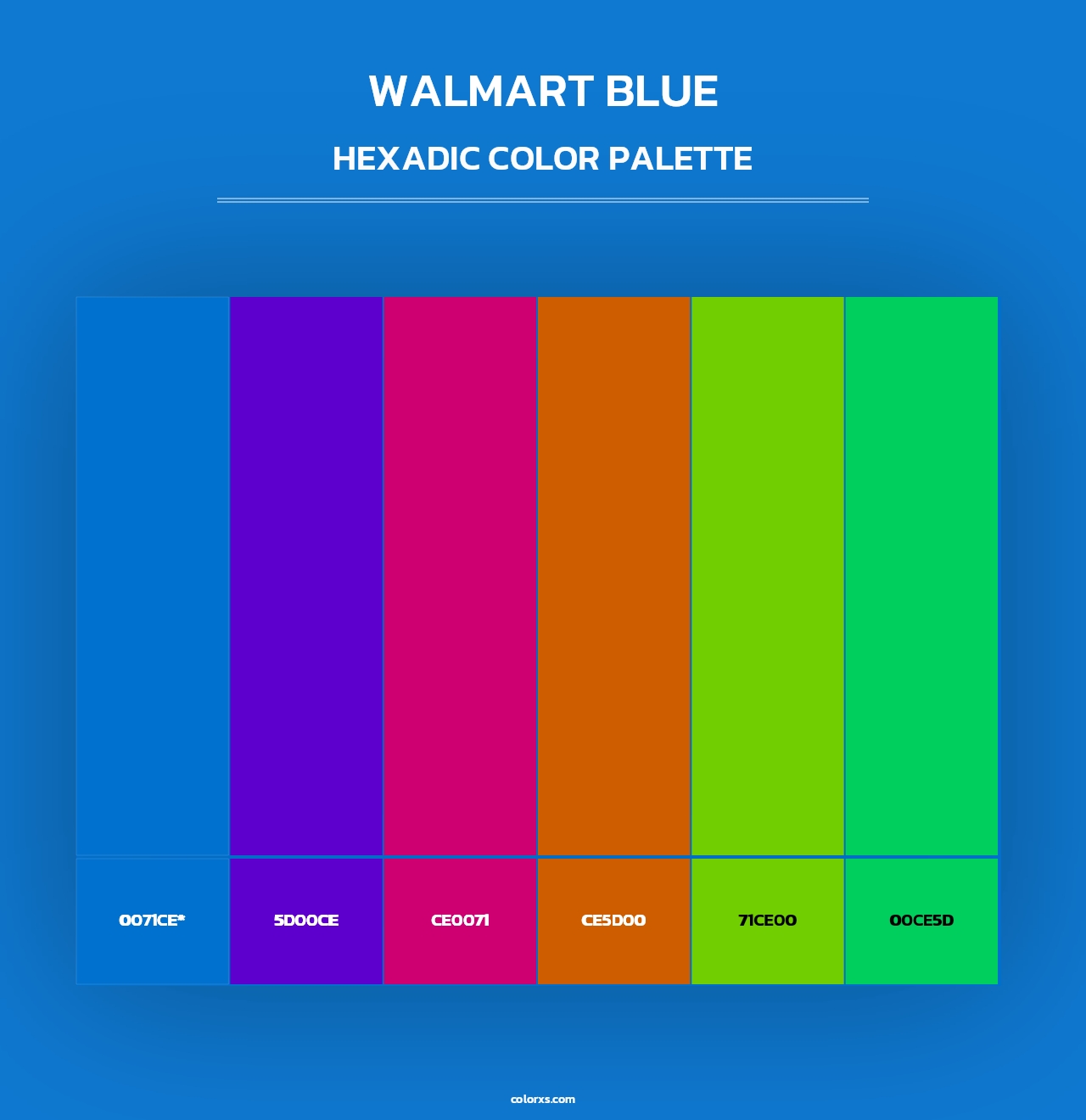 Walmart Blue - Hexadic Color Palette