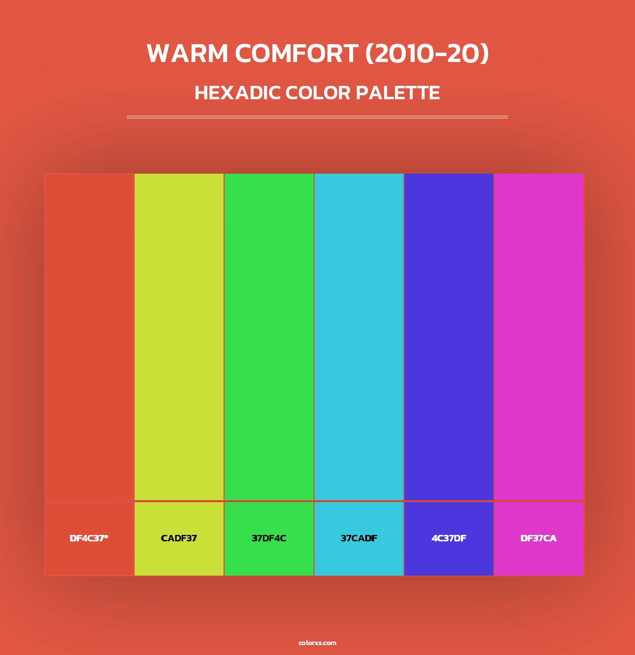 Warm Comfort (2010-20) - Hexadic Color Palette