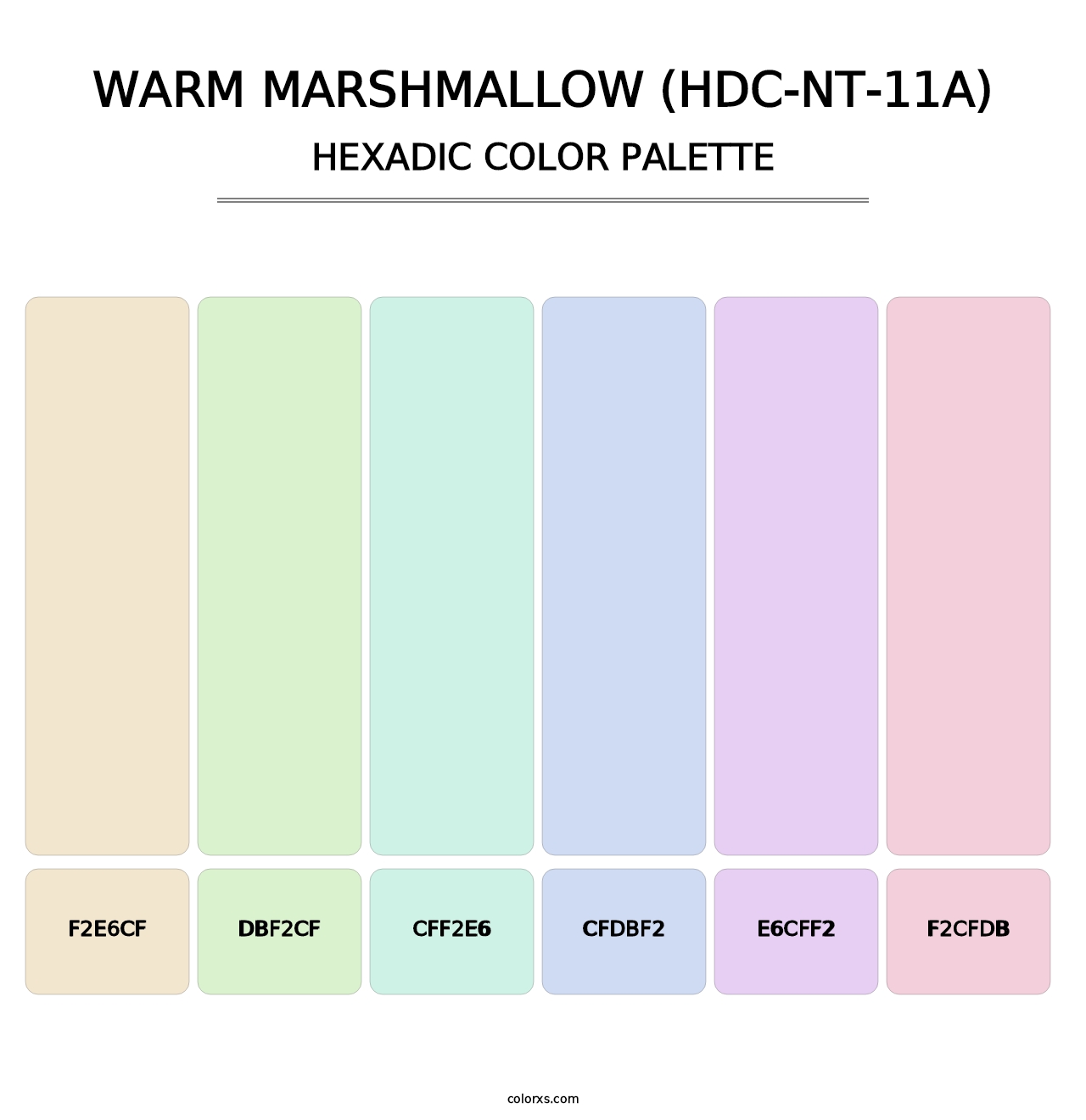 Warm Marshmallow (HDC-NT-11A) - Hexadic Color Palette