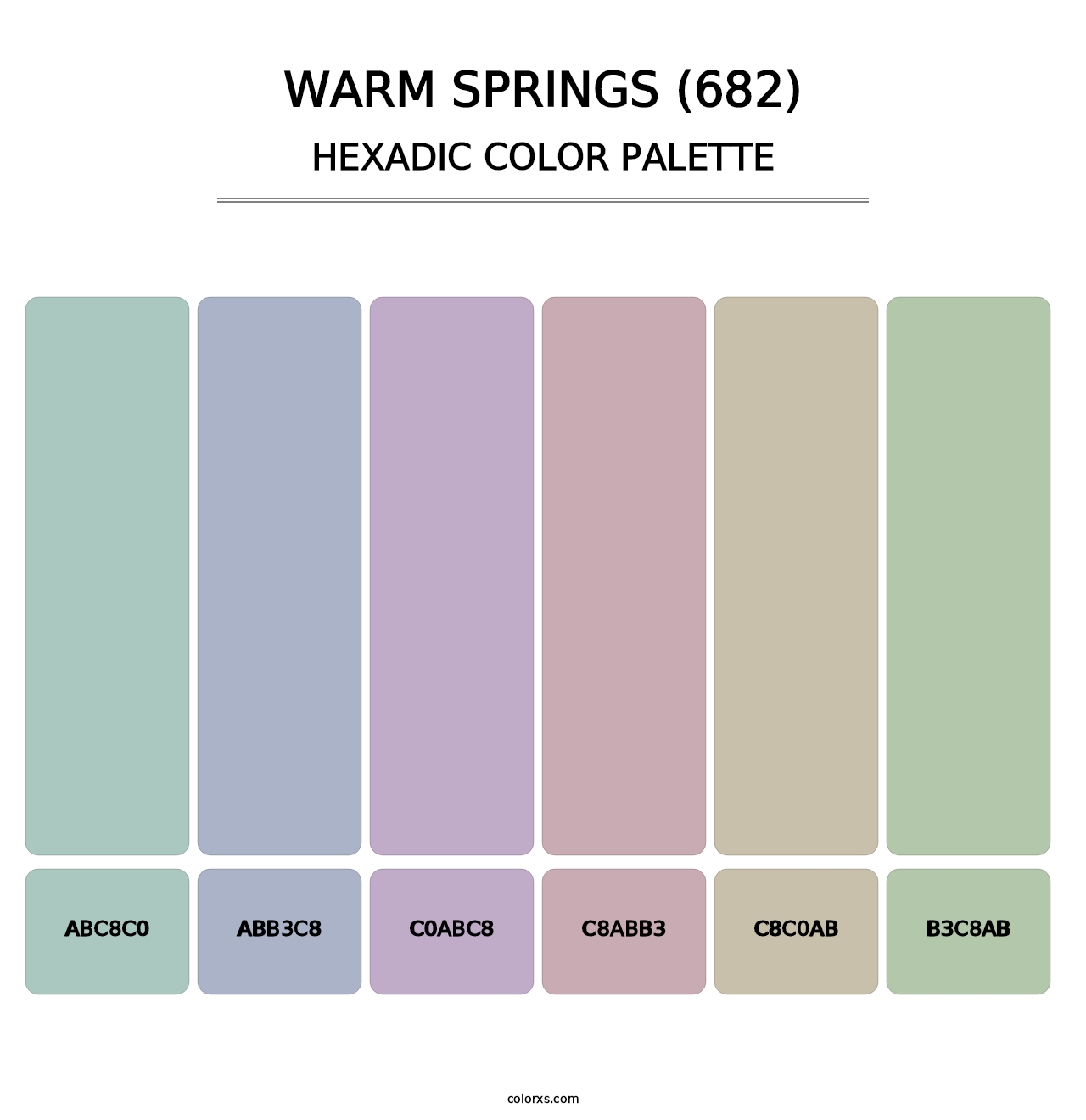 Warm Springs (682) - Hexadic Color Palette