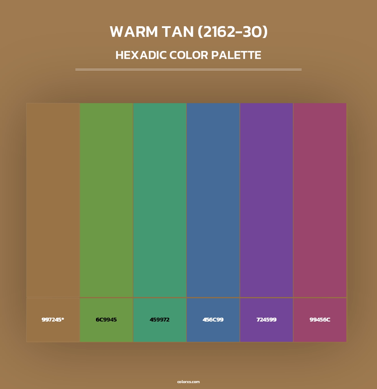 Warm Tan (2162-30) - Hexadic Color Palette