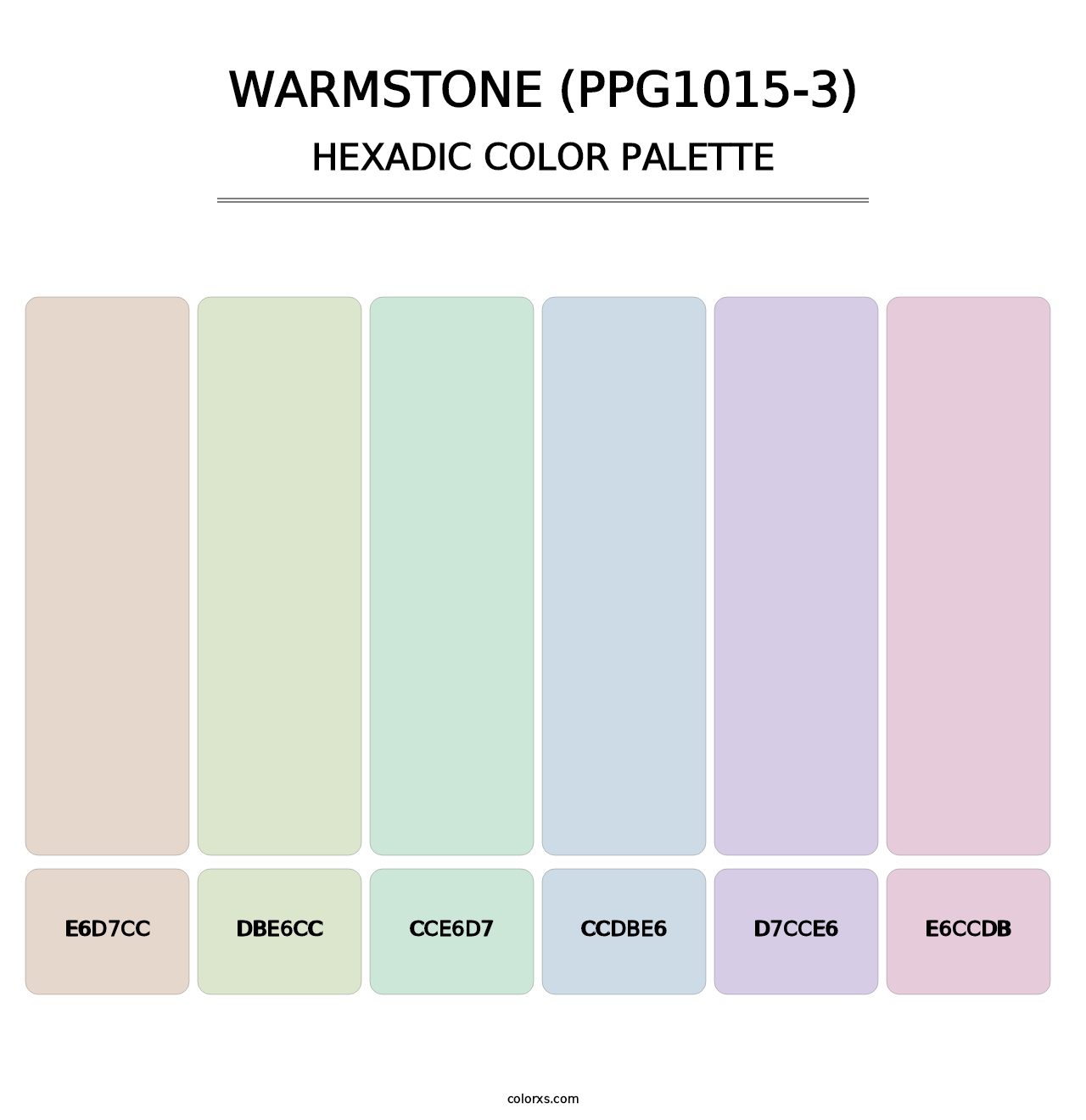 Warmstone (PPG1015-3) - Hexadic Color Palette