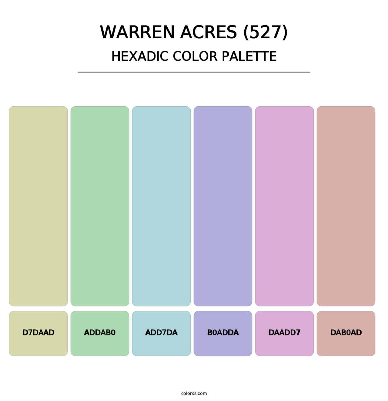 Warren Acres (527) - Hexadic Color Palette