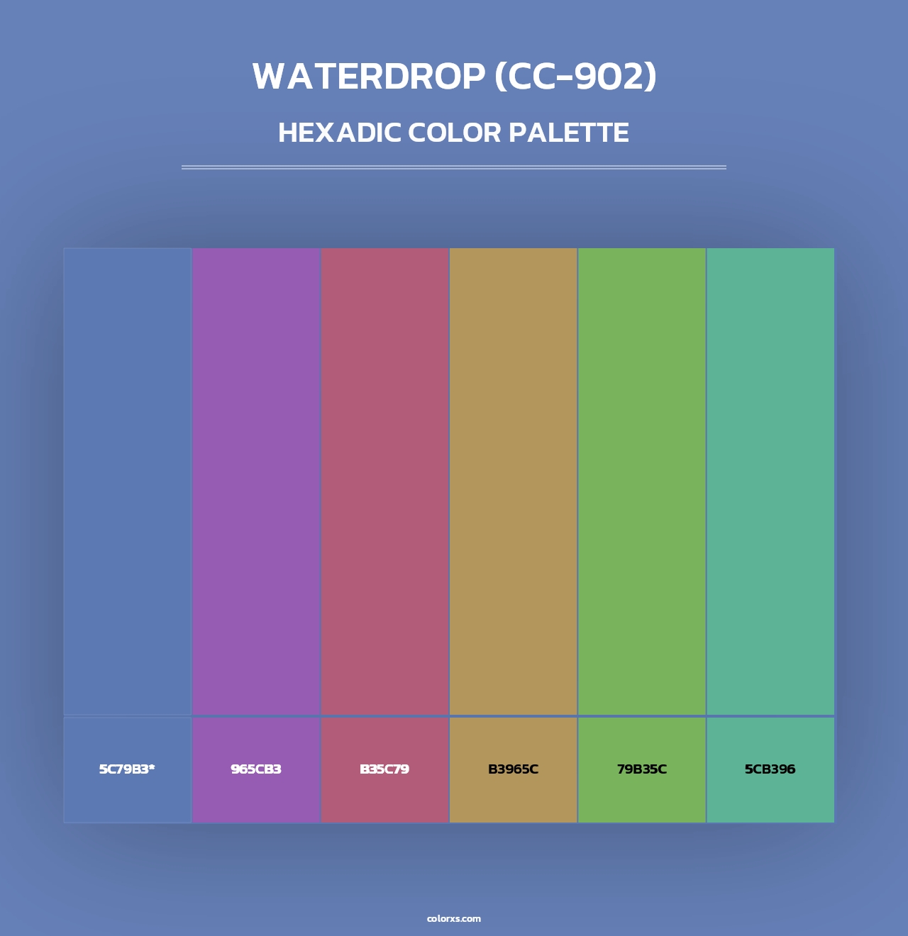 Waterdrop (CC-902) - Hexadic Color Palette