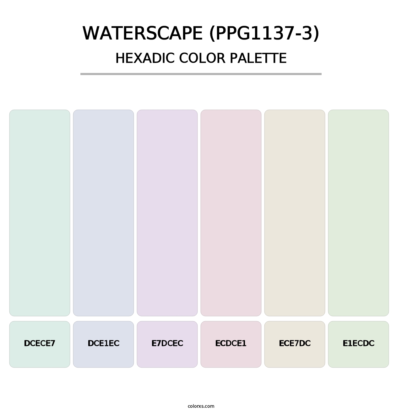 Waterscape (PPG1137-3) - Hexadic Color Palette