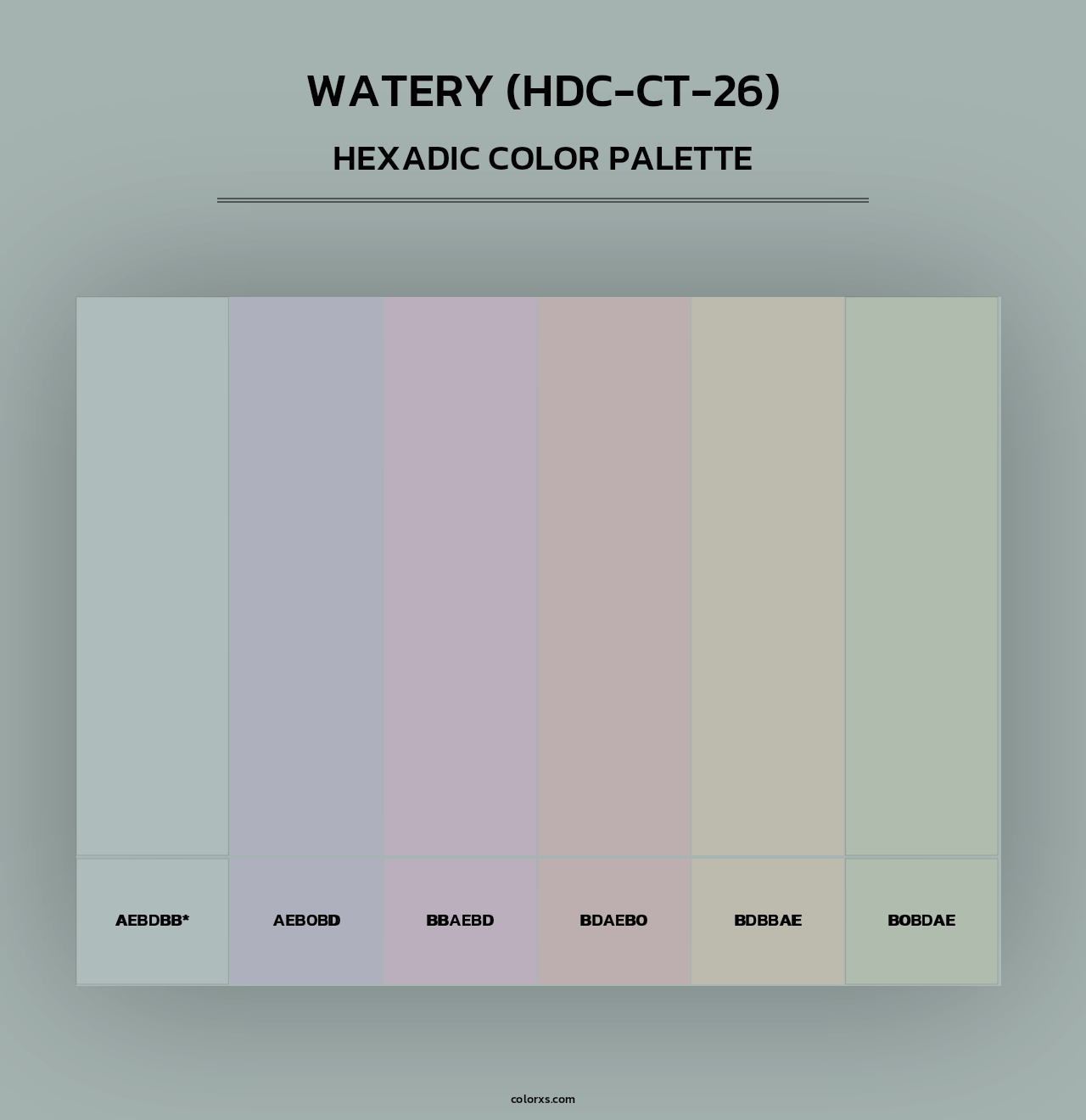 Watery (HDC-CT-26) - Hexadic Color Palette
