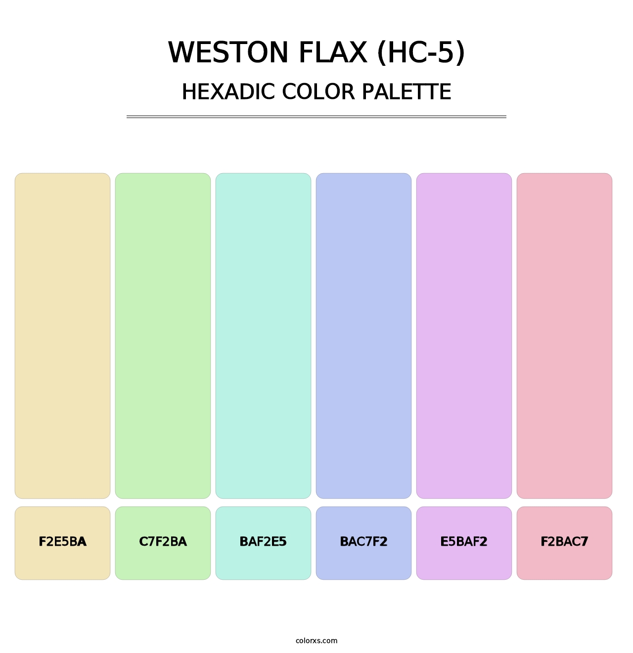 Weston Flax (HC-5) - Hexadic Color Palette