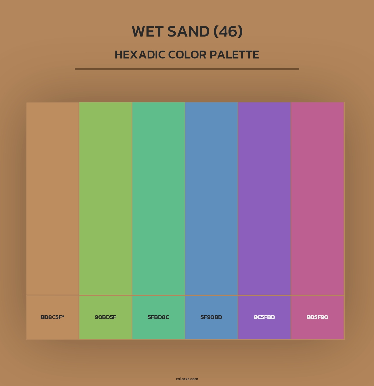 Wet Sand (46) - Hexadic Color Palette