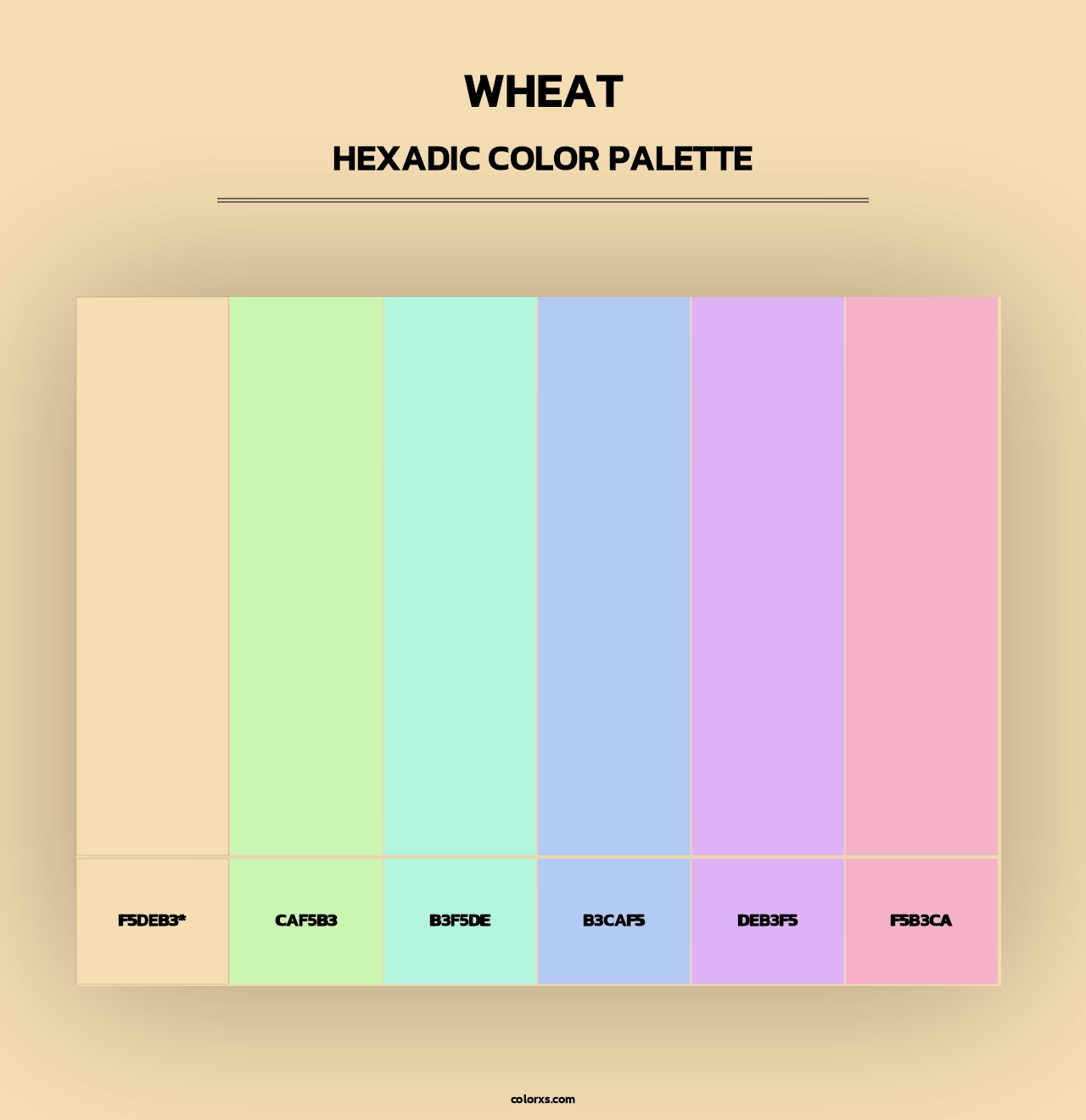 Wheat - Hexadic Color Palette
