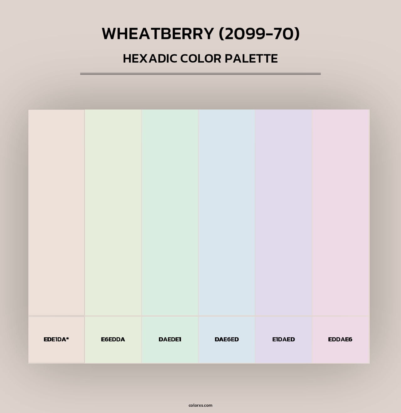 Wheatberry (2099-70) - Hexadic Color Palette
